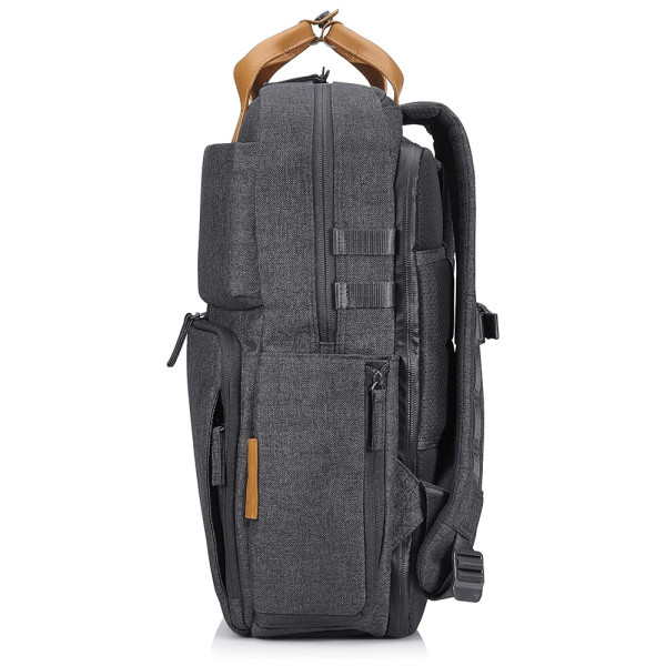 HP Envy Urban 15.6″ Backpack with RFID, Water Proof Cover, Gray (3KJ72AA)